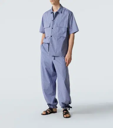 Sacai Striped cotton poplin shirt | Thumbnail 3 Sacai Striped cotton poplin shirt | Thumbnail 3