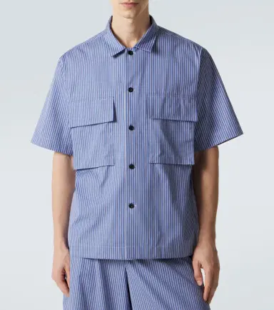 Sacai Striped cotton poplin shirt | Thumbnail 5 Sacai Striped cotton poplin shirt | Thumbnail 5