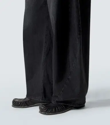 Sacai Belted barrel-leg jeans | Thumbnail 4 Sacai Belted barrel-leg jeans | Thumbnail 4
