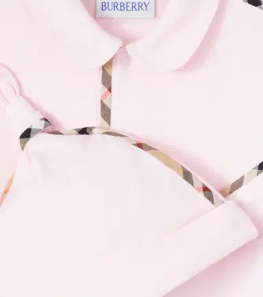 Burberry Kids Baby cotton-blend beanie, bib, and onesie set | Thumbnail 2
