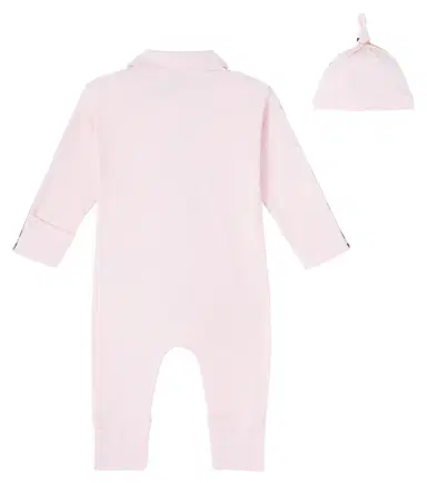 Burberry Kids Baby cotton-blend beanie, bib, and onesie set | Thumbnail 3