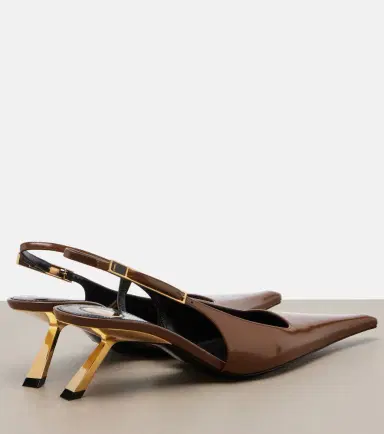 Saint Laurent Lee leather slingback pumps | Thumbnail 2 Saint Laurent Lee leather slingback pumps | Thumbnail 2