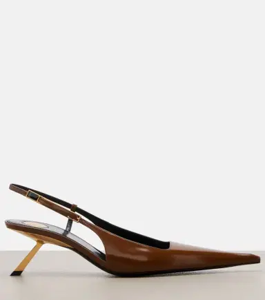 Saint Laurent Lee leather slingback pumps | Thumbnail 4 Saint Laurent Lee leather slingback pumps | Thumbnail 4