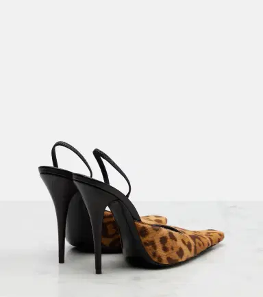Saint Laurent Tuileries calf hair slingback pumps | Thumbnail 3 Saint Laurent Tuileries calf hair slingback pumps | Thumbnail 3