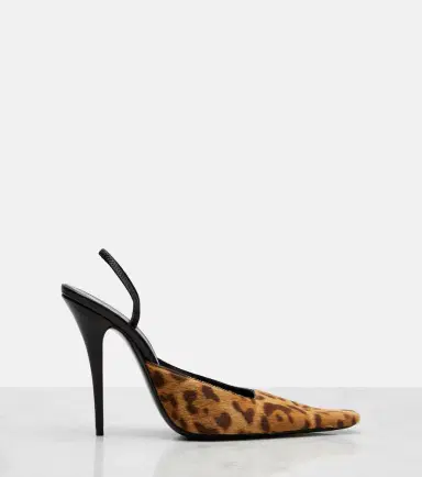 Saint Laurent Tuileries calf hair slingback pumps | Thumbnail 4 Saint Laurent Tuileries calf hair slingback pumps | Thumbnail 4
