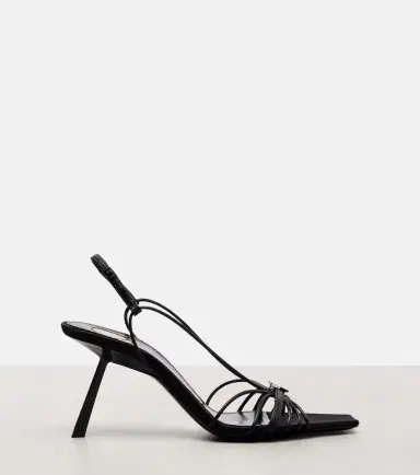 Saint Laurent Jerry leather slingback sandals | Thumbnail 2