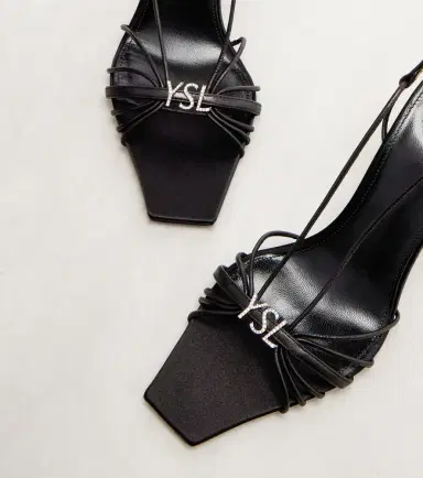 Saint Laurent Jerry leather slingback sandals | Thumbnail 4
