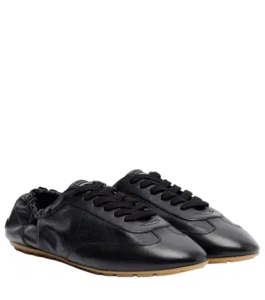 Saint Laurent Lewis leather sneakers | Thumbnail 1 Saint Laurent Lewis leather sneakers | Thumbnail 1