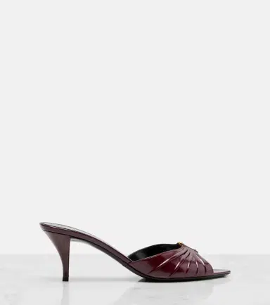 Saint Laurent Babylone Cassandre 60 leather mules | Thumbnail 3 Saint Laurent Babylone Cassandre 60 leather mules | Thumbnail 3