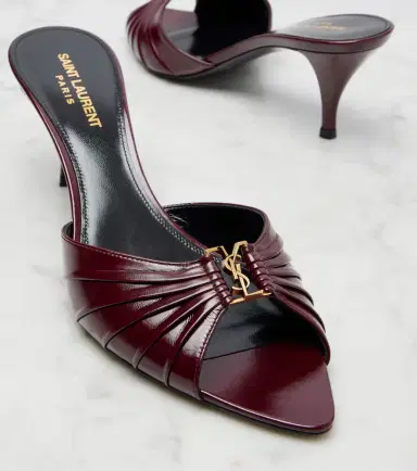 Saint Laurent Babylone Cassandre 60 leather mules | Thumbnail 4 Saint Laurent Babylone Cassandre 60 leather mules | Thumbnail 4