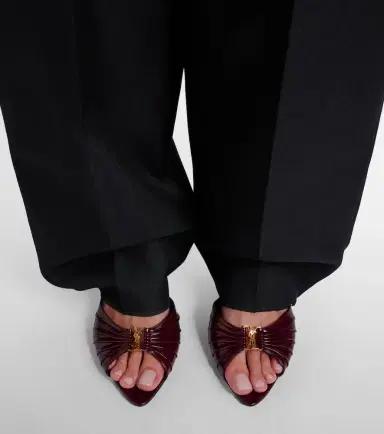 Saint Laurent Babylone Cassandre 60 leather mules | Thumbnail 6 Saint Laurent Babylone Cassandre 60 leather mules | Thumbnail 6