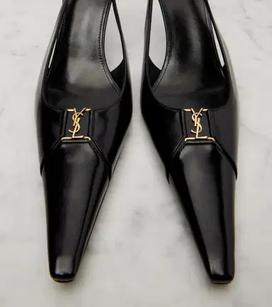 Saint Laurent Babylone Breteuil 75 slingback pumps | Thumbnail 2 Saint Laurent Babylone Breteuil 75 slingback pumps | Thumbnail 2