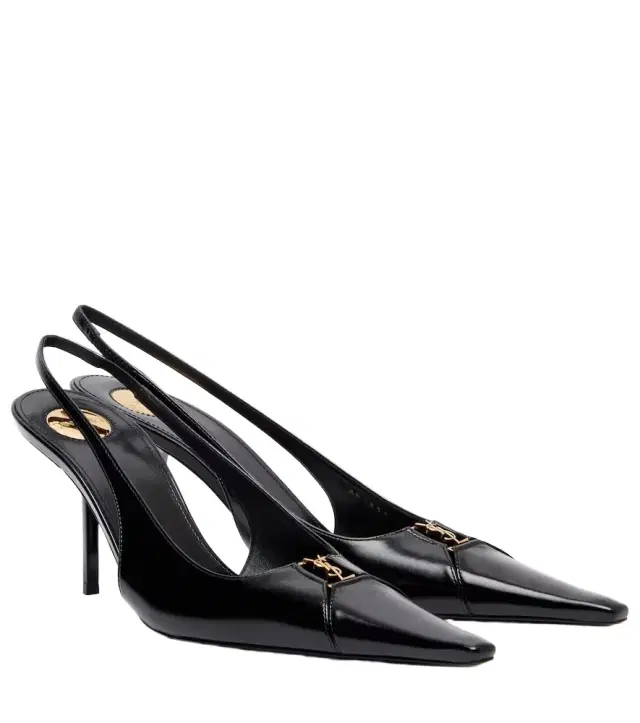 Saint Laurent Babylone Breteuil 75 slingback pumps