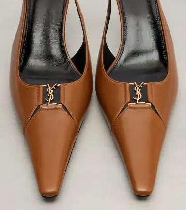 Saint Laurent Babylone Breteuil leather slingback pumps | Thumbnail 2 Saint Laurent Babylone Breteuil leather slingback pumps | Thumbnail 2