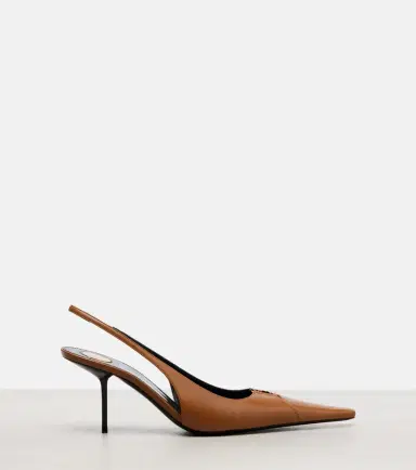 Saint Laurent Babylone Breteuil leather slingback pumps | Thumbnail 4 Saint Laurent Babylone Breteuil leather slingback pumps | Thumbnail 4