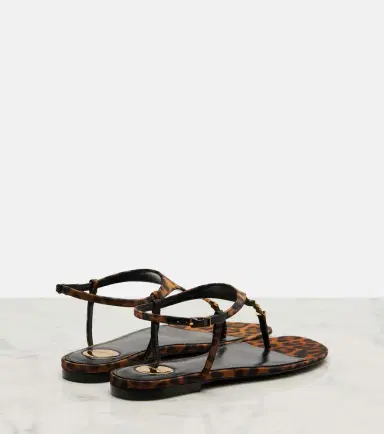 Saint Laurent Cassandra leopard-print grosgrain sandals | Thumbnail 2 Saint Laurent Cassandra leopard-print grosgrain sandals | Thumbnail 2