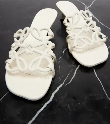 Loewe Petal Anagram leather mules | Thumbnail 2 Loewe Petal Anagram leather mules | Thumbnail 2