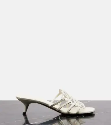 Loewe Petal Anagram leather mules | Thumbnail 3 Loewe Petal Anagram leather mules | Thumbnail 3