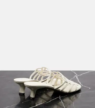 Loewe Petal Anagram leather mules | Thumbnail 4 Loewe Petal Anagram leather mules | Thumbnail 4