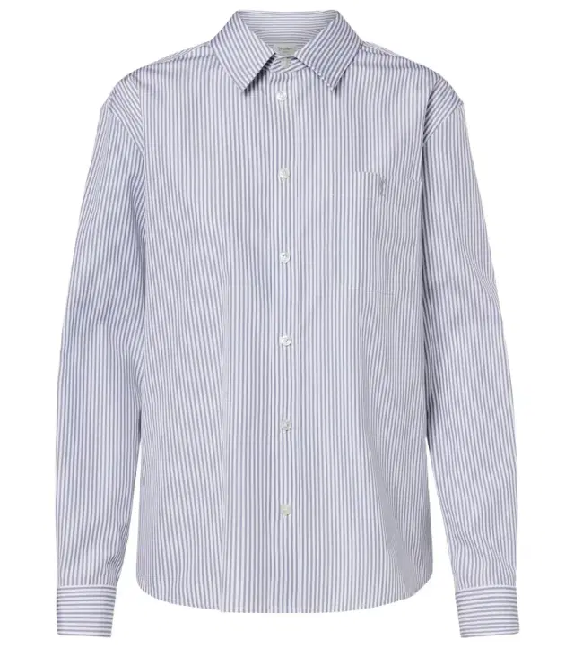 Saint Laurent Striped cotton poplin shirt
