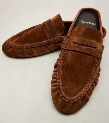 Saint Laurent Le Loafer suede mules | Thumbnail 2 Saint Laurent Le Loafer suede mules | Thumbnail 2