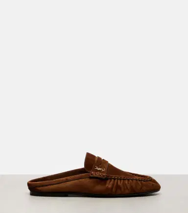 Saint Laurent Le Loafer suede mules | Thumbnail 4 Saint Laurent Le Loafer suede mules | Thumbnail 4