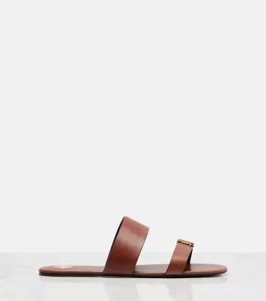 Saint Laurent Cassandre leather sandals | Thumbnail 2 Saint Laurent Cassandre leather sandals | Thumbnail 2