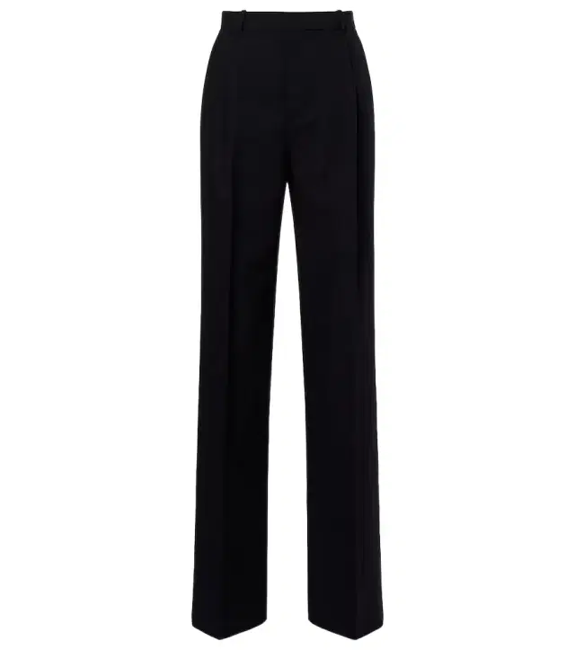 Saint Laurent Mid-rise wool straight pants