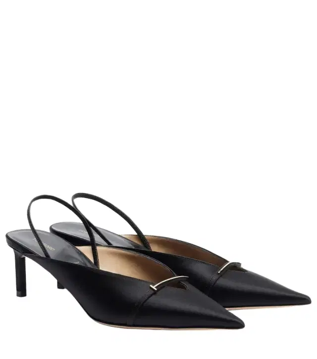 Tom Ford T Icon 55 satin slingback pumps