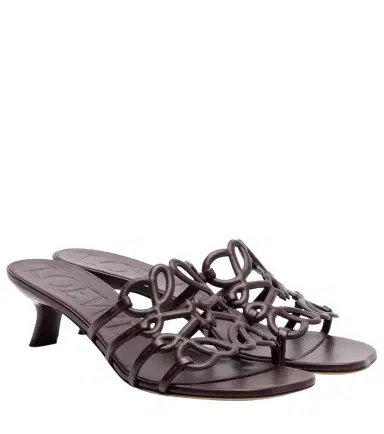 Loewe Petal Anagram 45 leather mules | Thumbnail 1