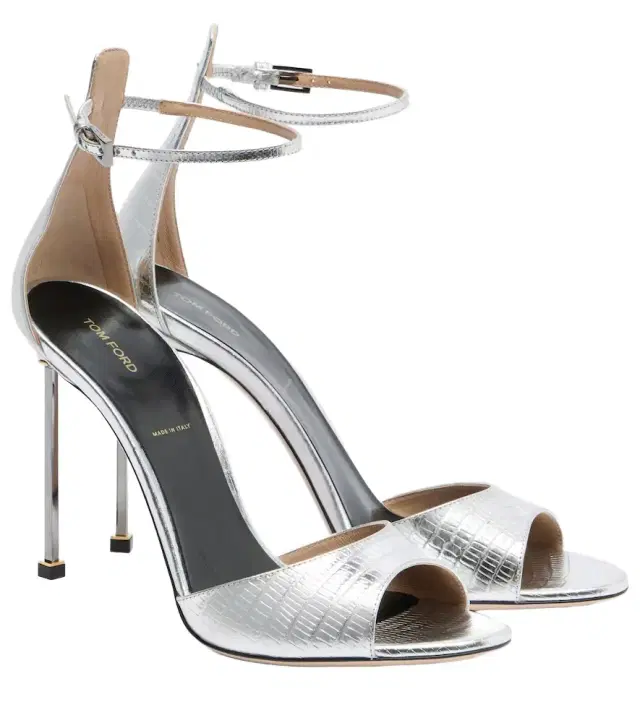 Tom Ford Spire metallic leather sandals