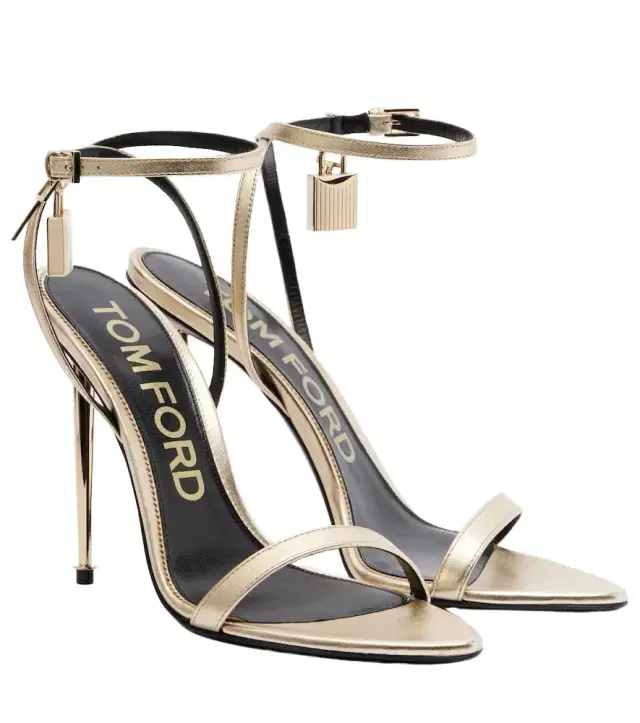 Tom Ford Metallic leather sandals