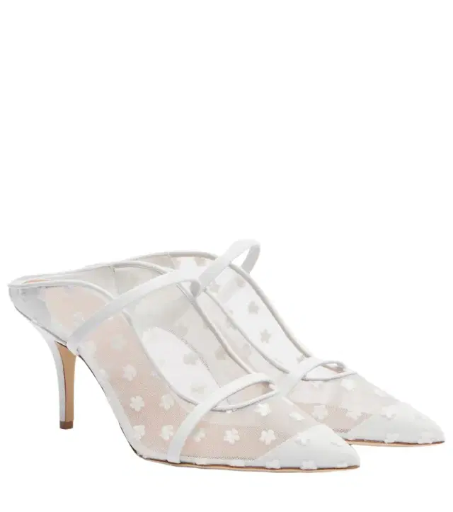 Malone Souliers Maureen 70 leather and mesh mules