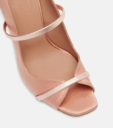 Malone Souliers Cynthia 90 leather-trimmed satin sandals | Thumbnail 4 Malone Souliers Cynthia 90 leather-trimmed satin sandals | Thumbnail 4
