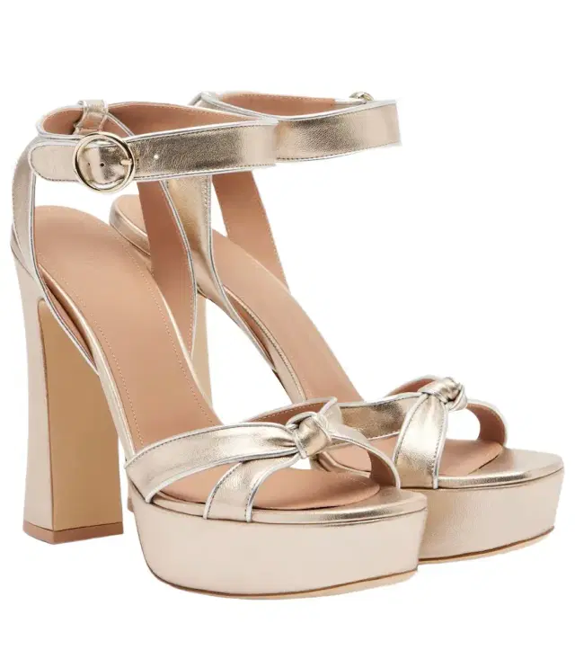 Malone Souliers Rudi 130 leather platform sandals