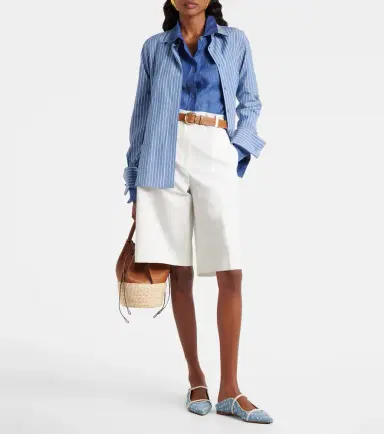 Malone Souliers Maureen leather-trimmed denim mules | Thumbnail 5 Malone Souliers Maureen leather-trimmed denim mules | Thumbnail 5
