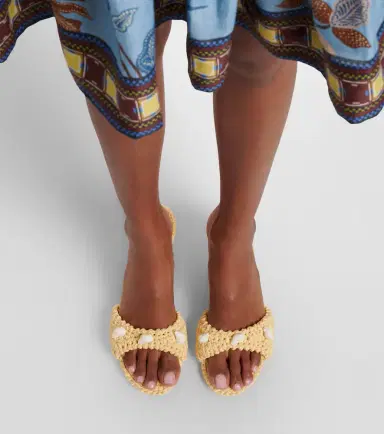 Mach & Mach Embellished crochet mules | Thumbnail 6 Mach & Mach Embellished crochet mules | Thumbnail 6
