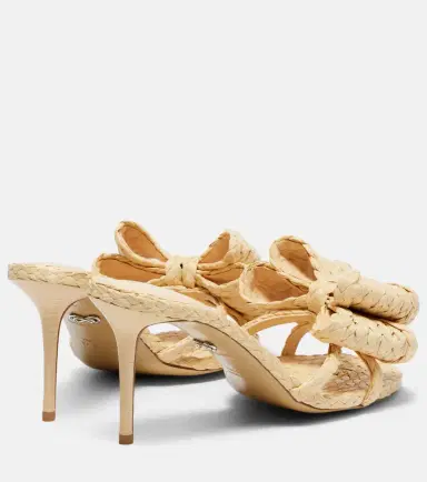 Mach & Mach Le Cadeau bow-detail raffia mules | Thumbnail 4 Mach & Mach Le Cadeau bow-detail raffia mules | Thumbnail 4