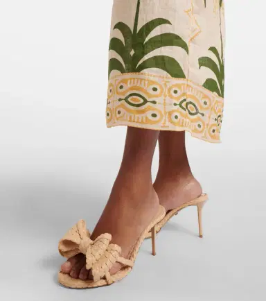 Mach & Mach Le Cadeau bow-detail raffia mules | Thumbnail 5 Mach & Mach Le Cadeau bow-detail raffia mules | Thumbnail 5