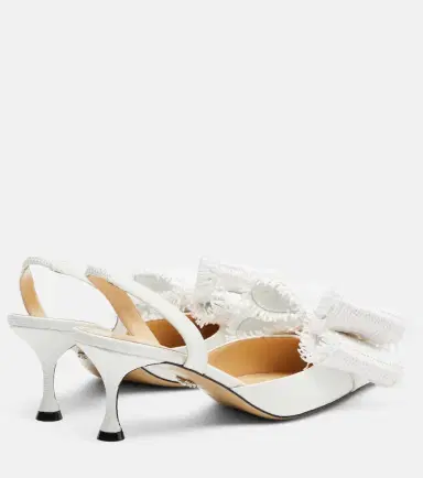 Mach & Mach Le Cadeau raffia slingback pumps | Thumbnail 2