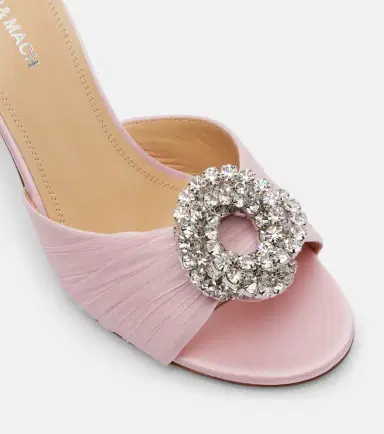 Mach & Mach Galaxy 85 embellished satin mules | Thumbnail 2