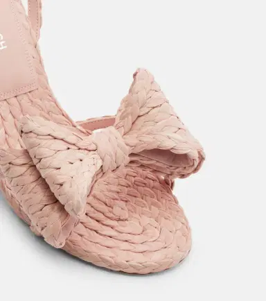 Mach & Mach Cadeau raffia-effect sandals | Thumbnail 3 Mach & Mach Cadeau raffia-effect sandals | Thumbnail 3