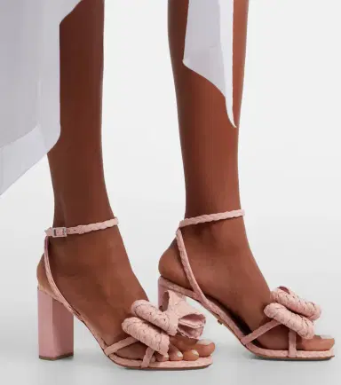 Mach & Mach Cadeau raffia-effect sandals | Thumbnail 6 Mach & Mach Cadeau raffia-effect sandals | Thumbnail 6