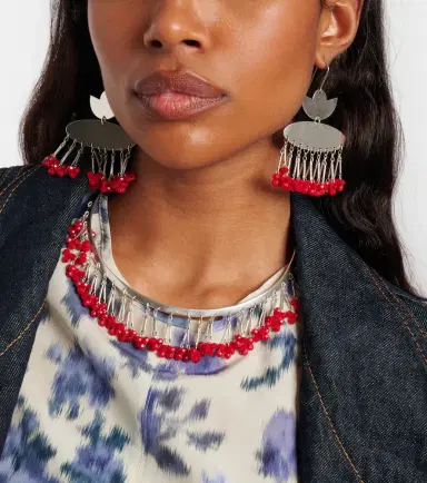 Isabel Marant Beaded drop earrings | Thumbnail 5