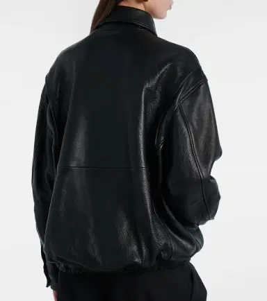 Nour Hammour Doran oversized leather blouson jacket | Thumbnail 3 Nour Hammour Doran oversized leather blouson jacket | Thumbnail 3