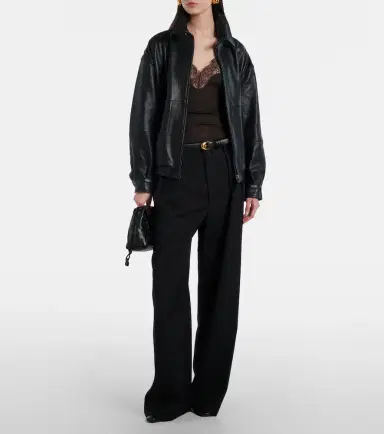 Nour Hammour Doran oversized leather blouson jacket | Thumbnail 7 Nour Hammour Doran oversized leather blouson jacket | Thumbnail 7