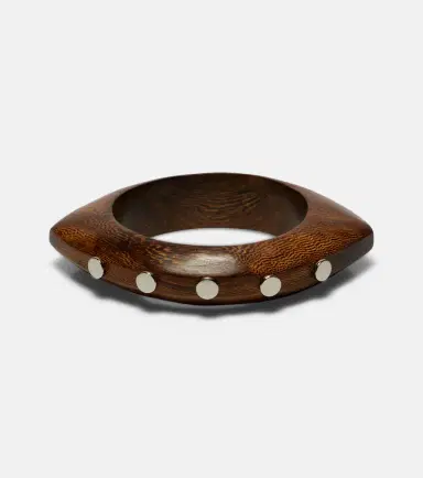 Isabel Marant Layla studded wood bangle | Thumbnail 2