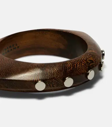 Isabel Marant Layla studded wood bangle | Thumbnail 3