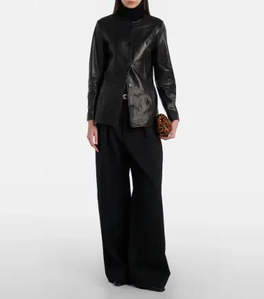 Nour Hammour Maud leather jacket | Thumbnail 3 Nour Hammour Maud leather jacket | Thumbnail 3