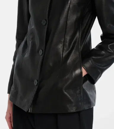 Nour Hammour Maud leather jacket | Thumbnail 4 Nour Hammour Maud leather jacket | Thumbnail 4